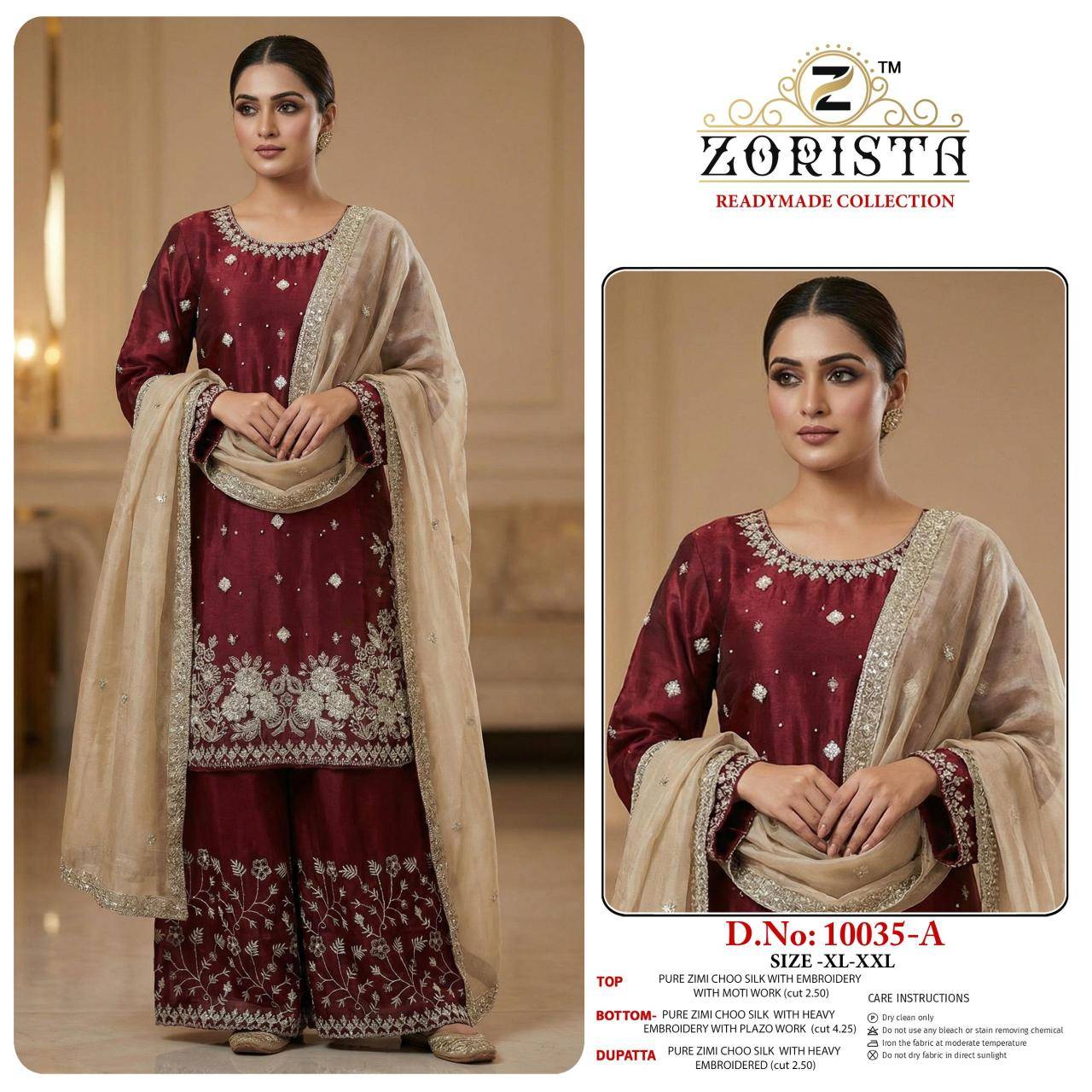 Zorista readymade collection do-no 10035 A to F Best deals on wholesale salwar kameez